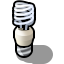 compact fluo light bulb r2